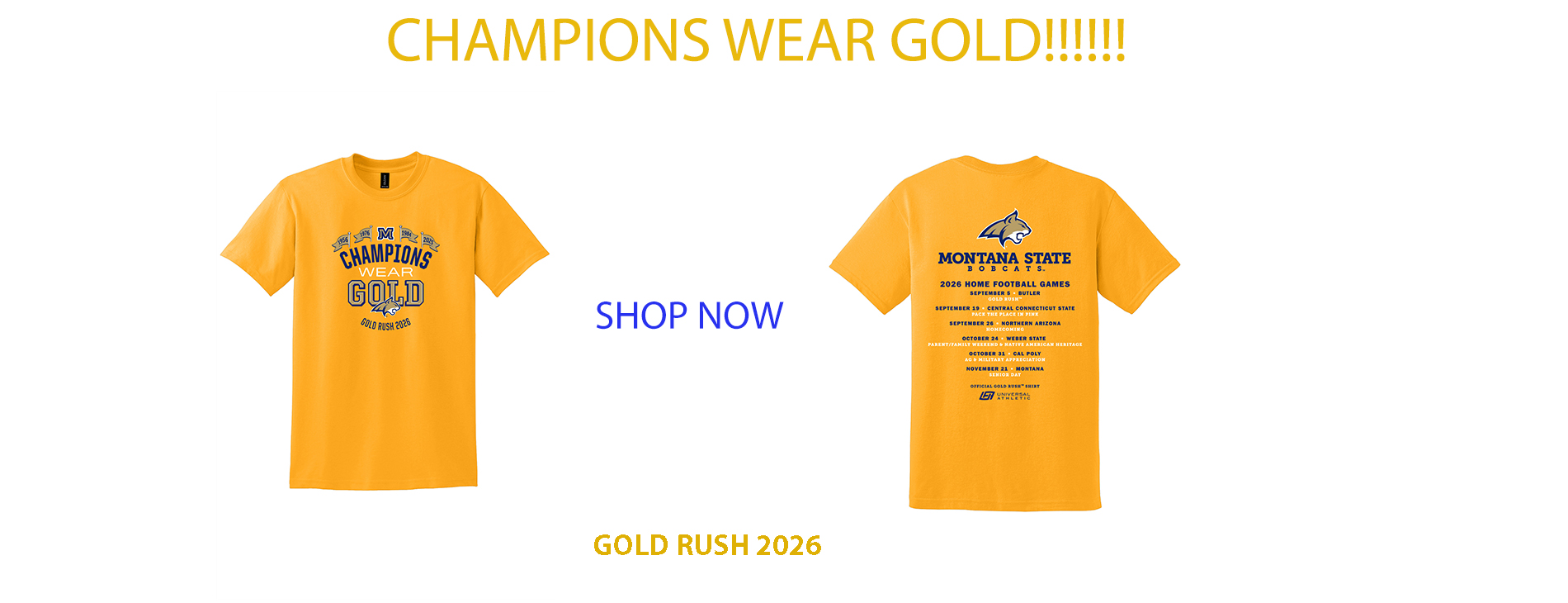 gold rush 2026 t-shirt