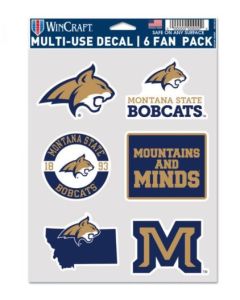 Wincraft Inc. Pepline Div Wincraft Montana State Bobcats 6 pack Multi Use Fan Decals 51048322MSU
