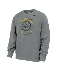 Nike Montana State Bobcats Club Fleece Crewneck M33234MSU5120