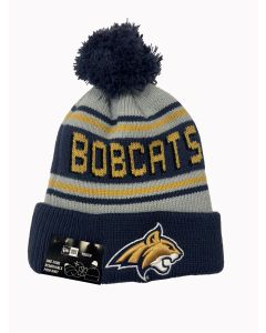 New Era Montana State Bobcats JR Wordmark Pom Beanie NEMSUJRWDMK