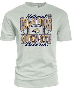 Blue 84 Montana State Bobcats National Champions Dyed Ringspun S/S Tee OTRMSUNC