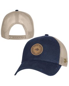 Gear for Sports Under Armour Montana State Bobcats Garment Washed Trucker Cap UH801MMSU25-NAVY-ADJ