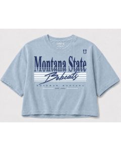 Uptop Montana State Bobcats Legacy Women's Cropped Tee UT03062