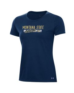 Under Armour Montana State Bobcats Women's Performance Cotton S/S Tee UW0848MSU3773