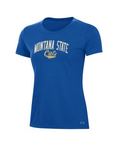 Under Armour Montana State Bobcats Women's Cotton S/S Tee UW0848MSU7503