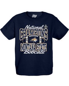 Blue 84 Montana State Bobcats National Champions Youth Tee YSMSUNC